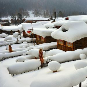 黑龙江牡丹江雪乡美景