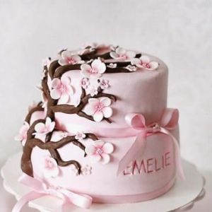 增添浪漫情致的彩色婚礼蛋糕